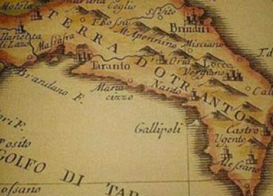 Mappa storica della Puglia