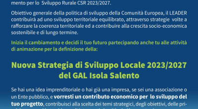  Incontro pubblico Verso la nuova Strategia di Sviluppo Locale 2023/202...
